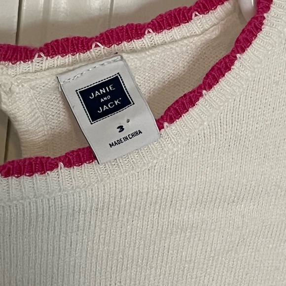 Off white Janie & Jack Tres Chic sweater - Picture 2 of 3